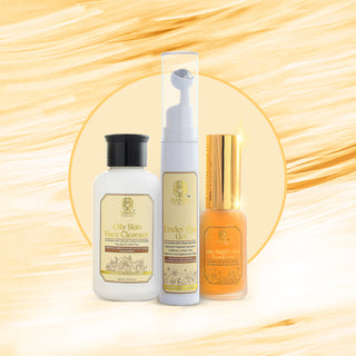 Advanced Skincare Trio: Oily Skin Cleanser, Under-Eye Revitalizer, & Brightening Serum