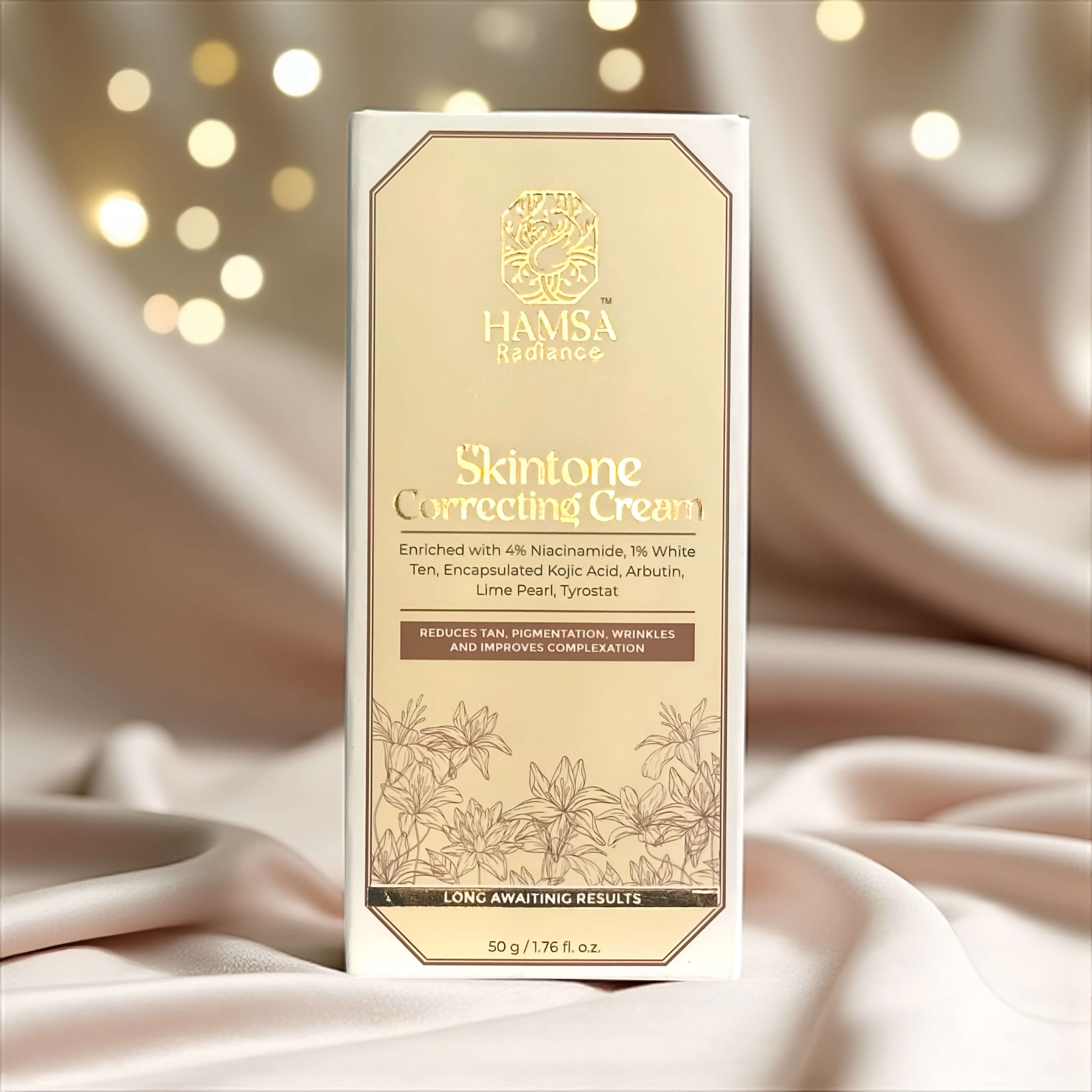 Skin Tone Correcting Cream with Niacinamide, Encapsulated Kojic Acid, Arbutin, Lime Pearl Extract, Tyrostant & White Ten