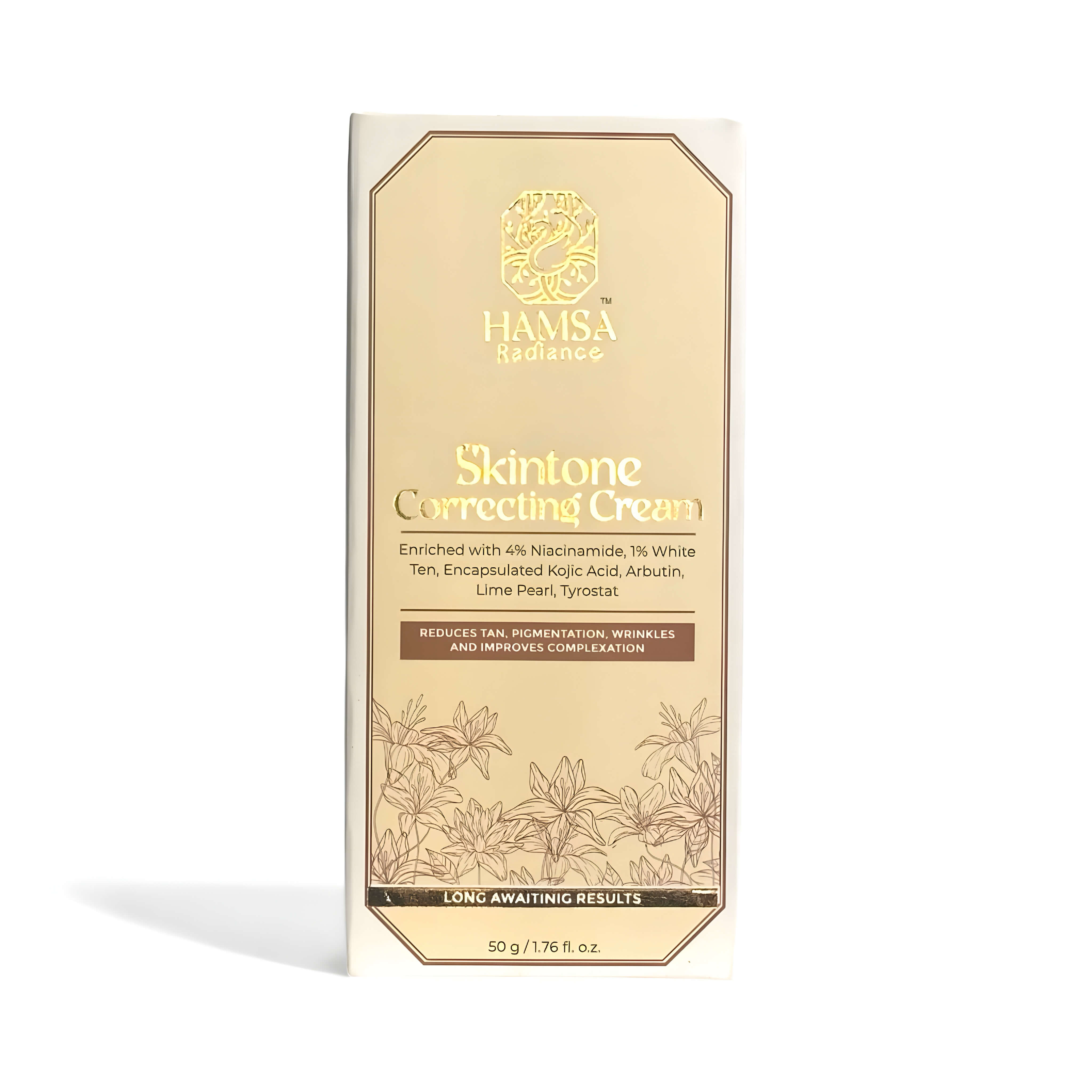 Skin Tone Correcting Cream with Niacinamide, Encapsulated Kojic Acid, Arbutin, Lime Pearl Extract, Tyrostant & White Ten