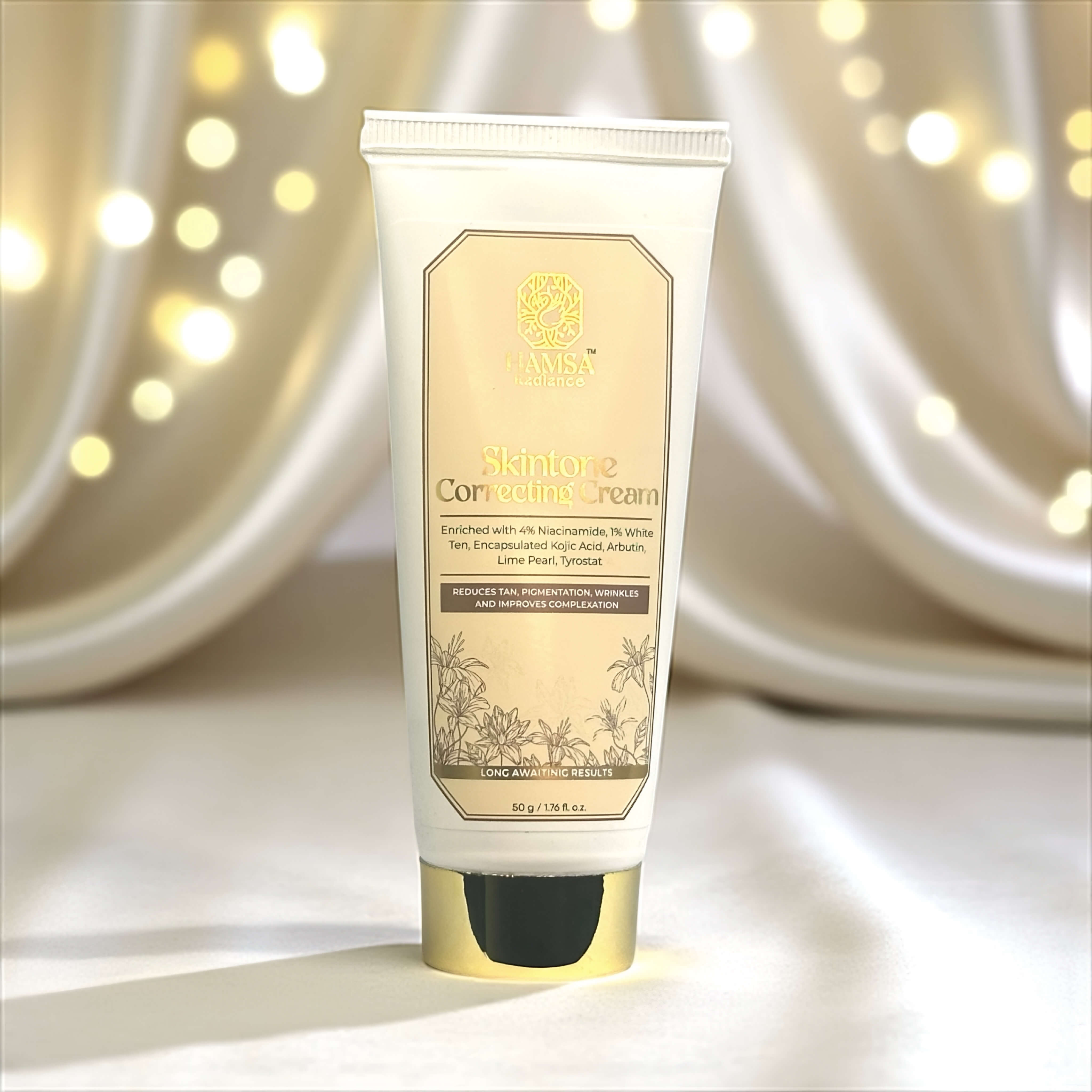 Skin Tone Correcting Cream with Niacinamide, Encapsulated Kojic Acid, Arbutin, Lime Pearl Extract, Tyrostant & White Ten