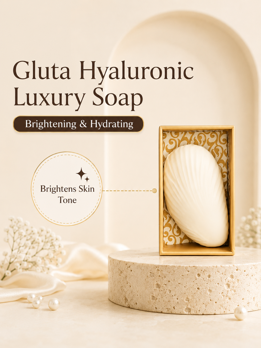Gluta Hyaluronic Luxury Soap - Brightening and Hydrating