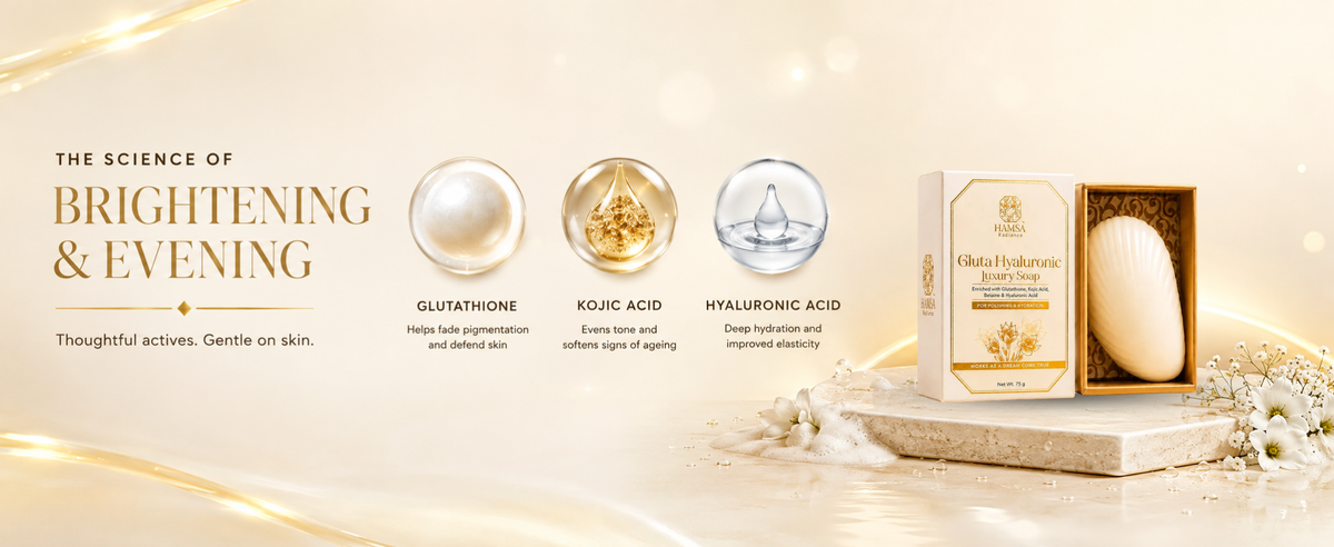 Gluta Hyaluronic Luxury Soap - The Complete Skin Care Kit - Hamsa Radiance