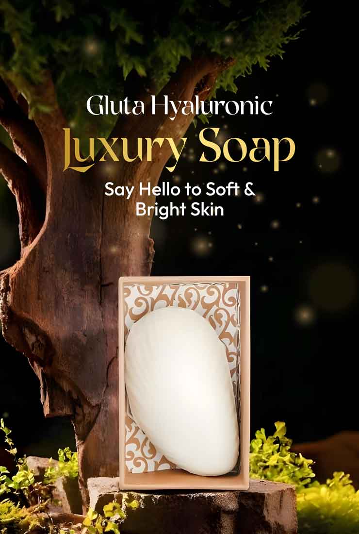 hamsa radiance gluta hyaluronic luxury soap mobile banner