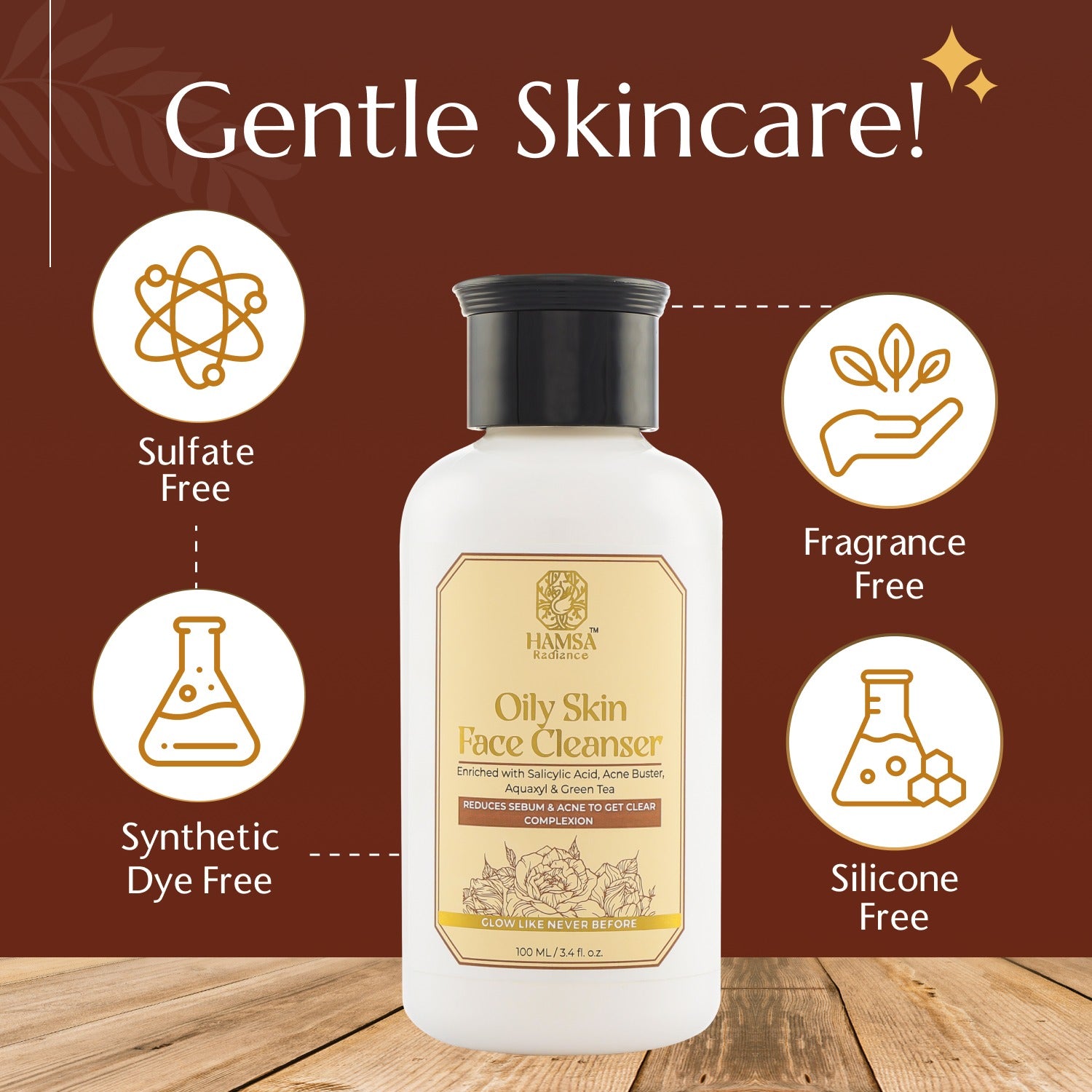 hamsa radiance oily-skin-face-cleanser-gentle skincare