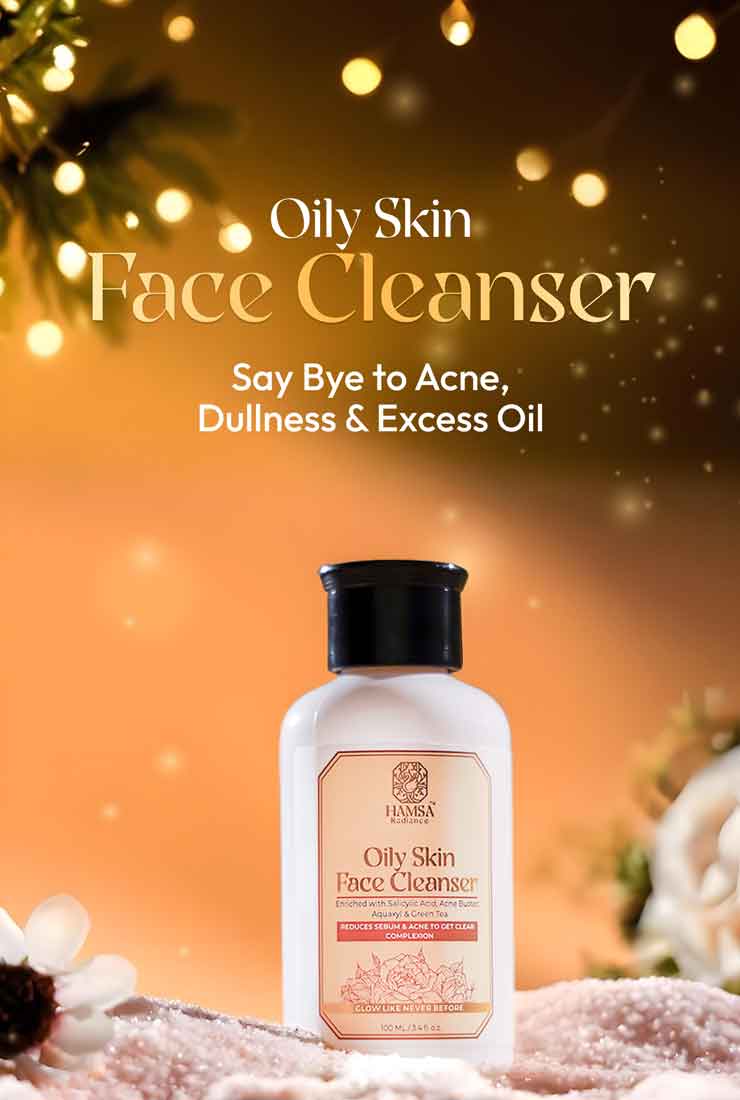 hamsa radiance oily skin face cleanser mobile banner