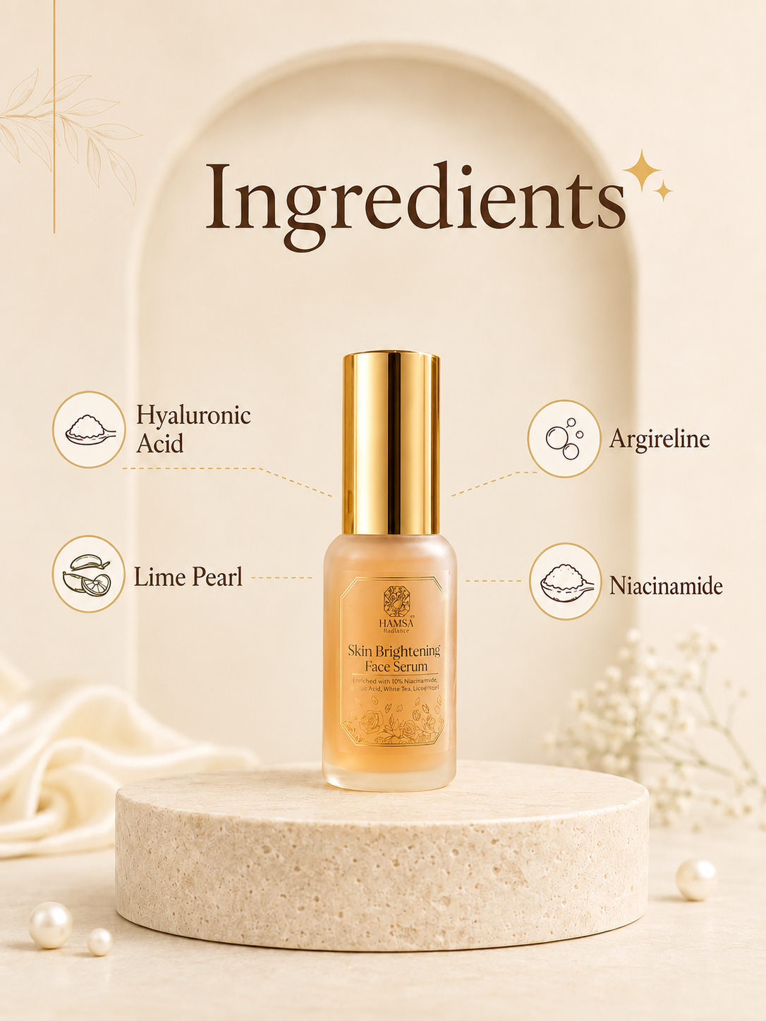 Ingredients - Skin Brightening Face Serum