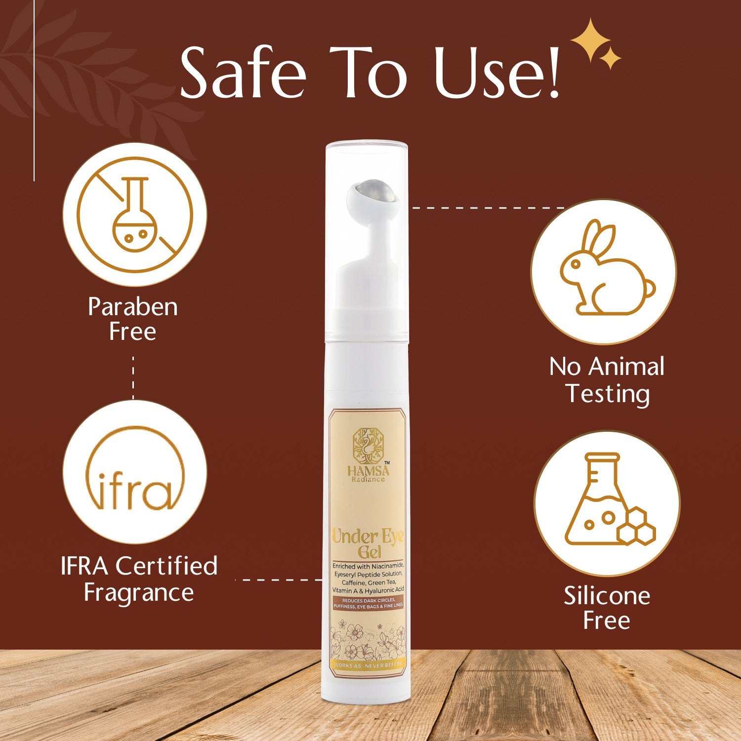 Hamsa Under-Eye Gel| Under-Eye Gel Revitalizer| Buy Under-Eye Gel