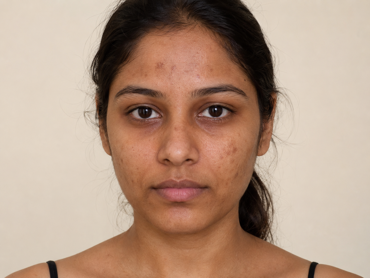 Visible Results - Before Using Skin Brightening Face Serum